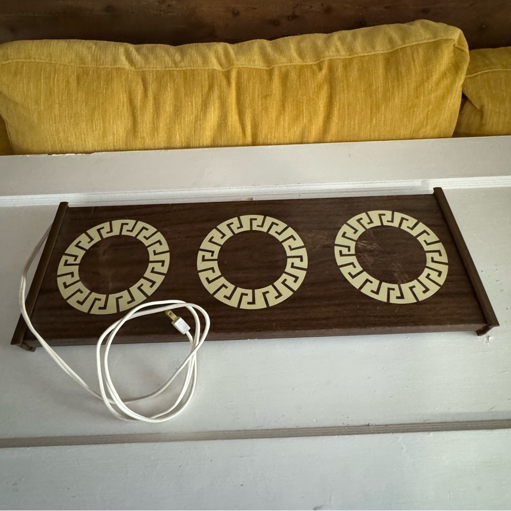 Jasco 3-Ring Vintage Warming Tray -Tested Works